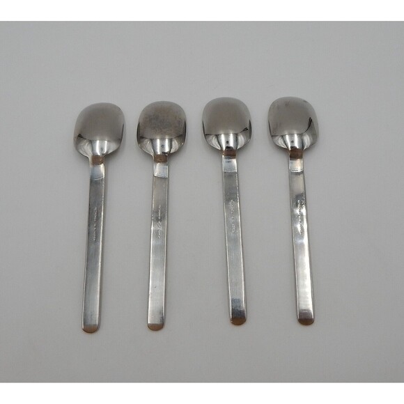 Retroneu INFINITE Stainless Dinner Soup Spoons 18/8 Korea Glossy Flatware S/4 (B - Picture 5 of 10